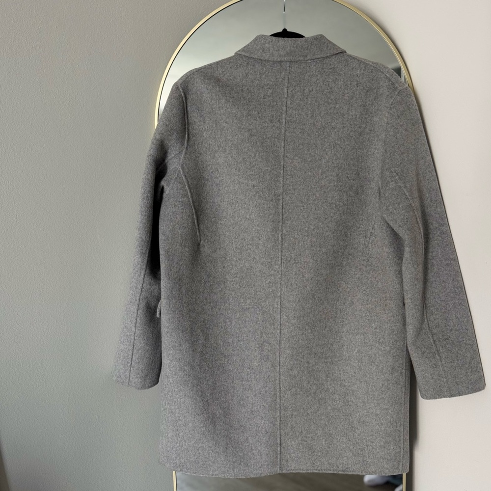 Maje Classic Gray Wool Coat - Picture 5 of 9
